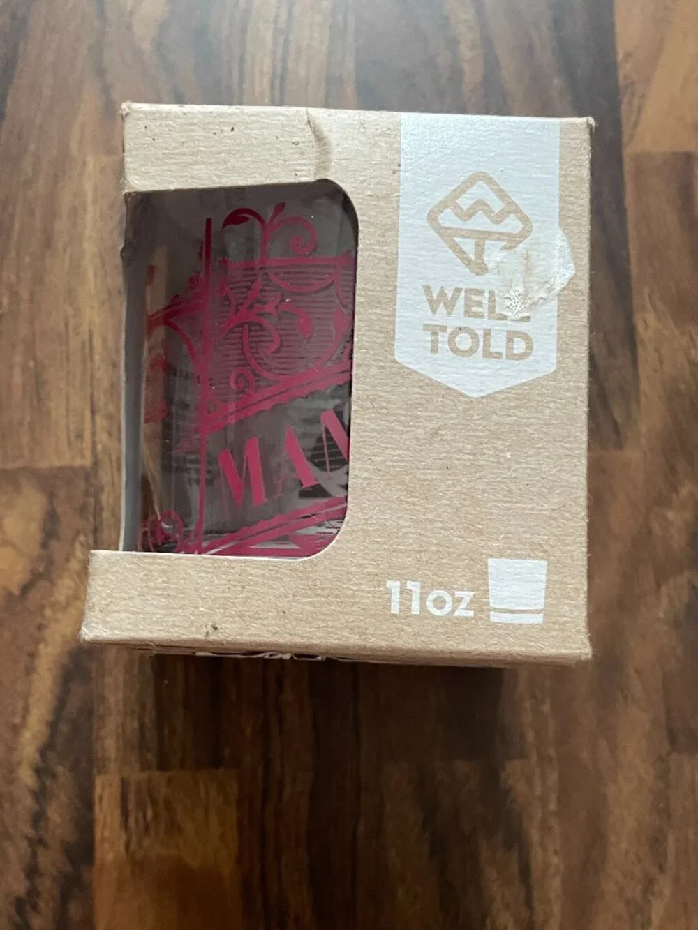 U.S. Whiskey History Glass, Manhattan-NWT